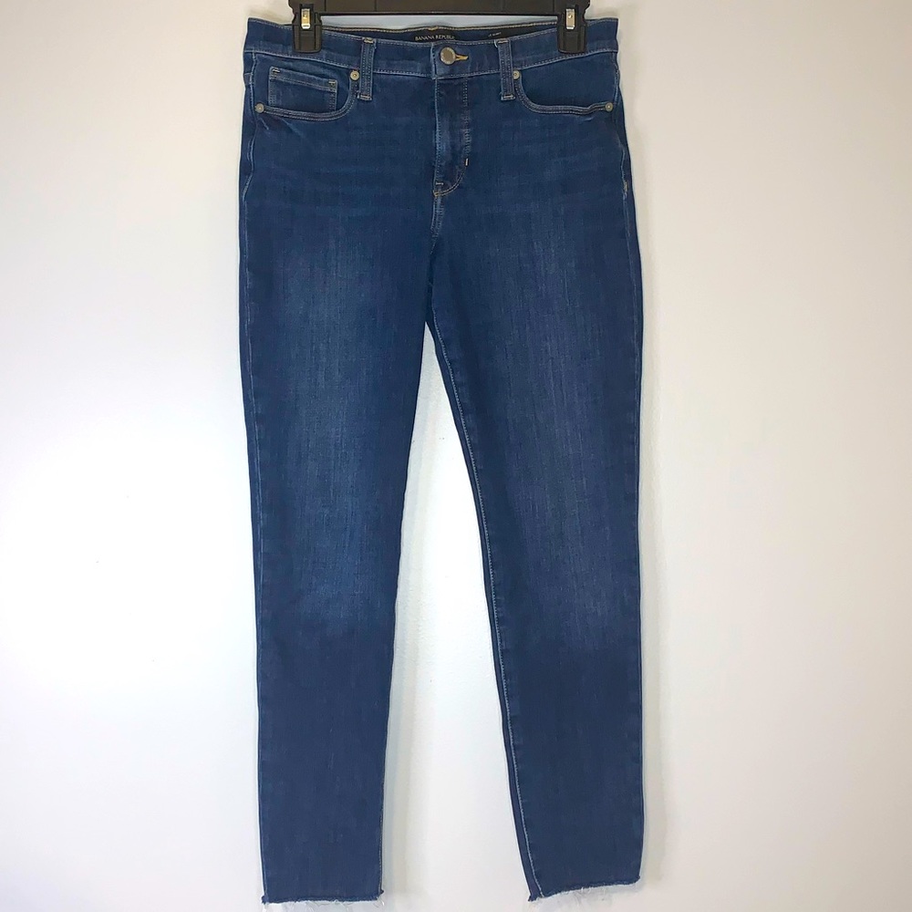 Banana Republic Mid Rise Skinny Cropped Jeans